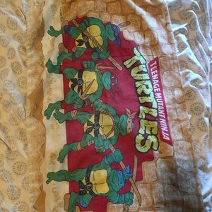 Vintage 1988 tmnt pillow case